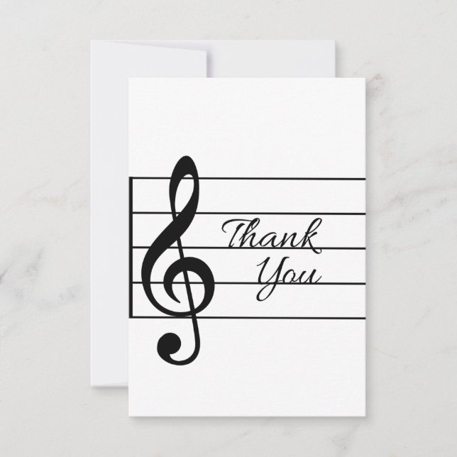Musical Thank You Card 3 (Front)