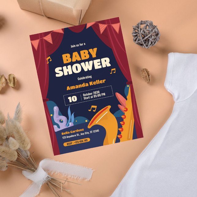 Musical Theatre Baby Shower Invitation (Creator Uploaded)