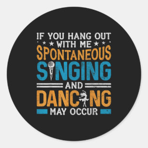 Musical Theatre Nerds Theater Geek Drama Lover Act Classic Round Sticker