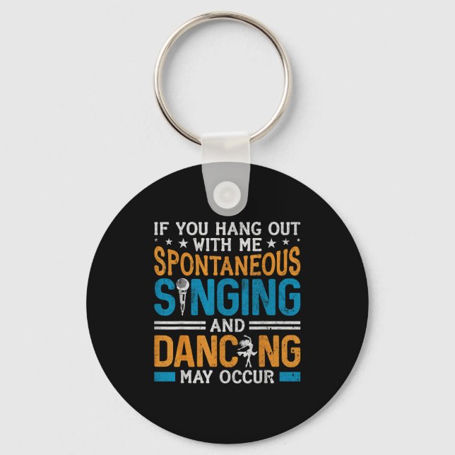 Musical Theatre Nerds Theater Geek Drama Lover Act Key Ring (Front)