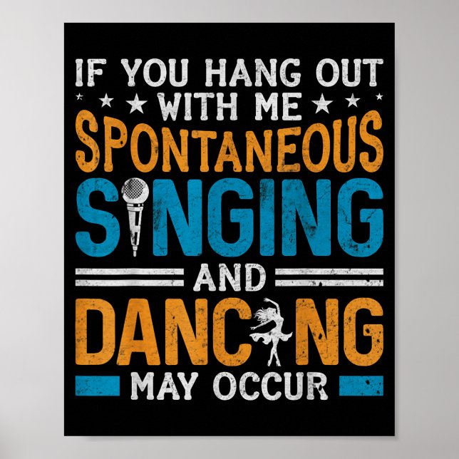 Musical Theatre Nerds Theater Geek Drama Lover Act Poster (Front)