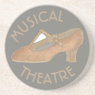 Musical Theatre Tan Character Dance Shoe Theatre Coaster