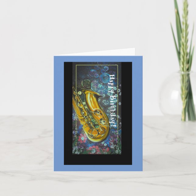 Musical theme birthday card (Front)