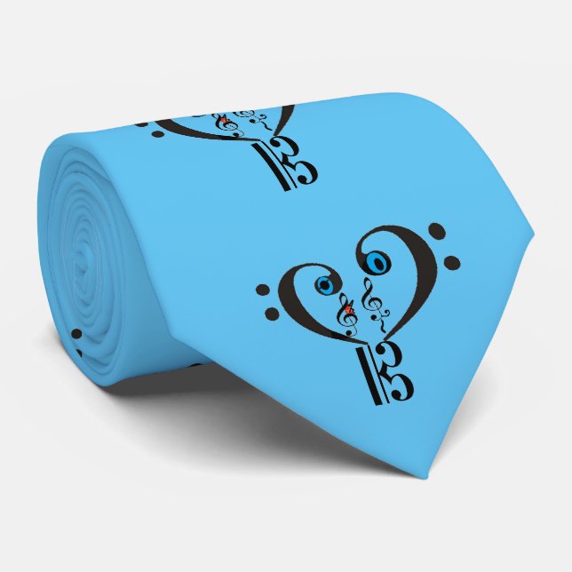 Musical Tie-- Clef Note -Bass Treble Note Tie (Rolled)