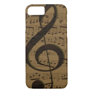 Musical Treble Clef Sheet Music Classic  Case-Mate iPhone Case