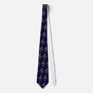 Musical Treble Clef Tie