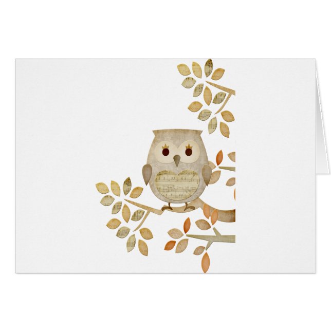 Musical Tree Owl (Front Horizontal)