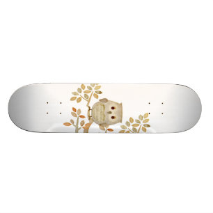 Musical Tree Owl Skateboard