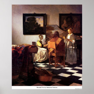 Musical Trio by Johannes Vermeer Poster