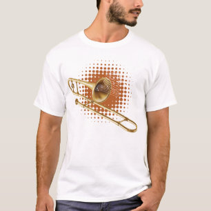 Musical Trombone Trombonist Marching Band Player T-Shirt