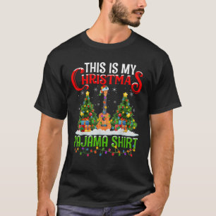 Musical Ukulele Xmas Lights This Is My Christmas P T-Shirt