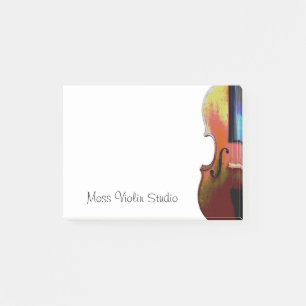 Musical Violin Studio Cute Typography Post-it Notes