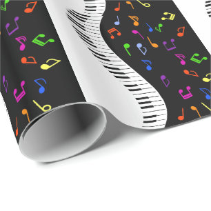 Musical Waves Wrapping Paper