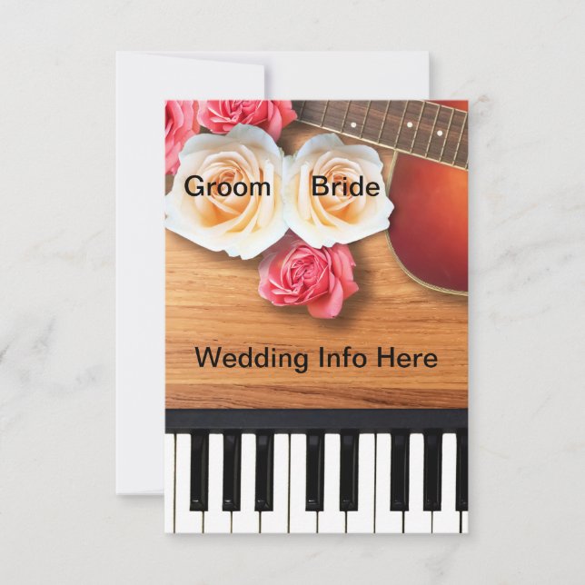 Musical Wedding Invitation (Front)