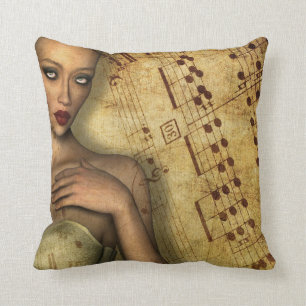 Musically Inspired Romantic Cushion