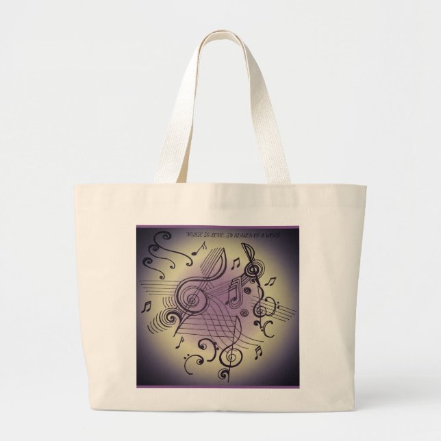 "MUSICALLY INSPIRED" tote bag (Front)