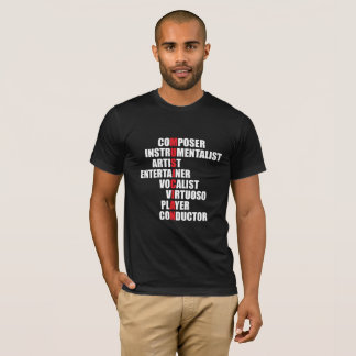 Musician Acrostic Men's T-Shirt (Dark)