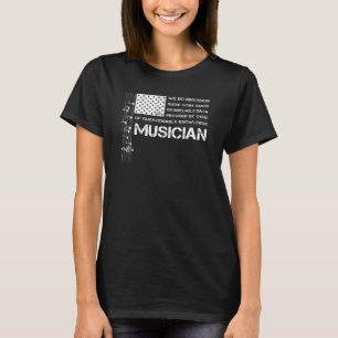 Musician American Usa Flag Vintage Perfect For Men T-Shirt