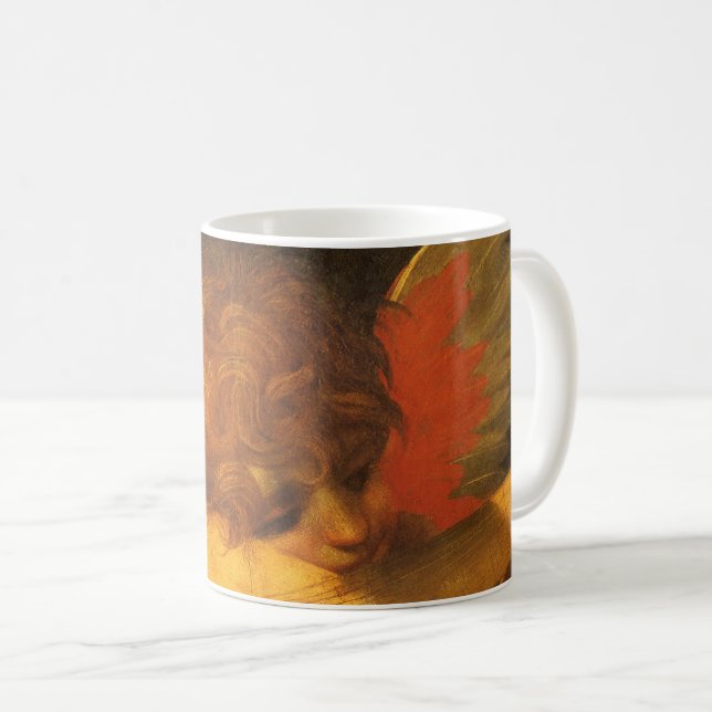 Musician Angel Playing Lute by Rosso Fiorentino Coffee Mug (Front Right)