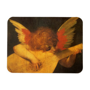 Musician Angel Playing Lute by Rosso Fiorentino Magnet