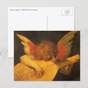 Musician Angel Playing Lute by Rosso Fiorentino Postcard