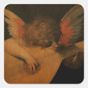 Musician Angel Square Sticker