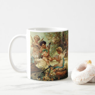 Musician Angels by Hans Zatzka, Victorian Fine Art Coffee Mug