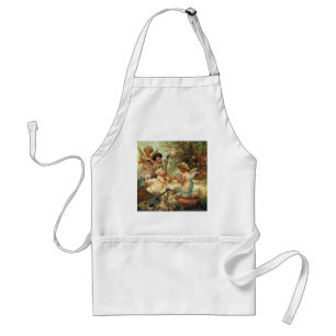Musician Angels by Hans Zatzka, Victorian Fine Art Standard Apron