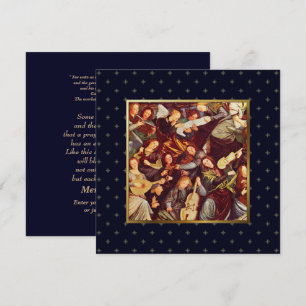 Musician Angels. Fine Art  Flat Christmas Cards