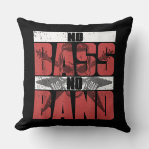 Musician Bassist Gift Idea Bass Guitar Cushion