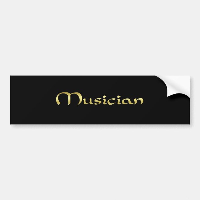 Musician Bumper Sticker (Front)