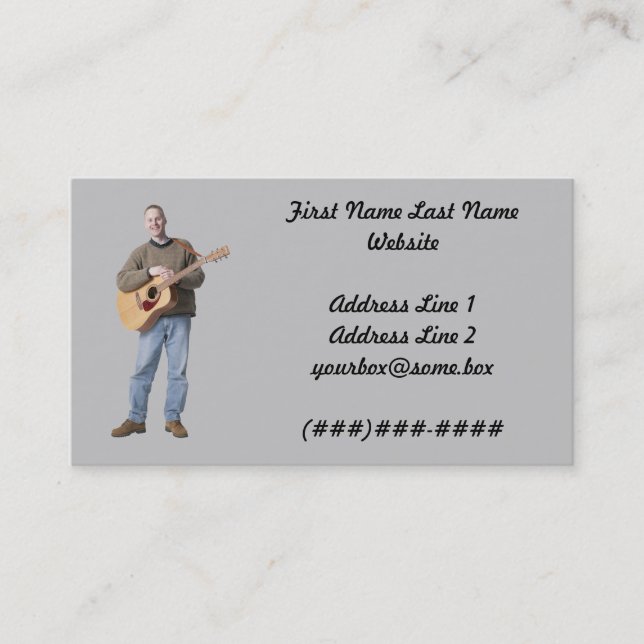 Musician Business Card (Front)