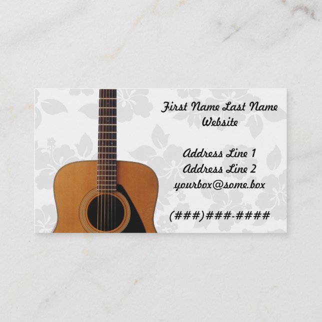 Musician Business Card (Back)