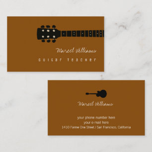 Musician Business Card for Guitar Teachers