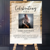 Musician Celebration of Life Custom Photo, Funeral