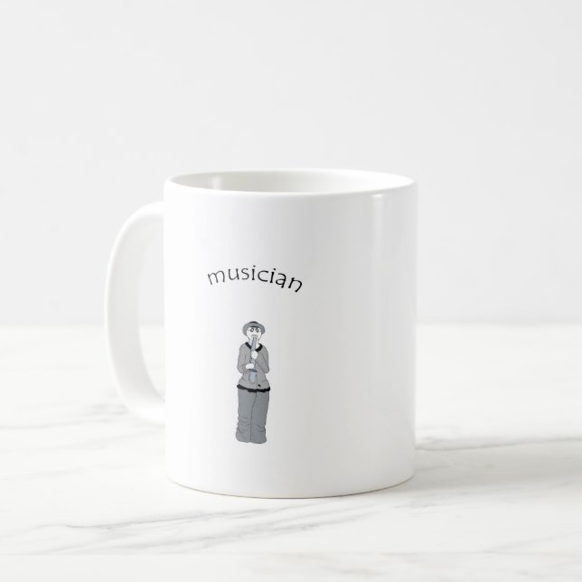 musician coffee mug (Front Left)