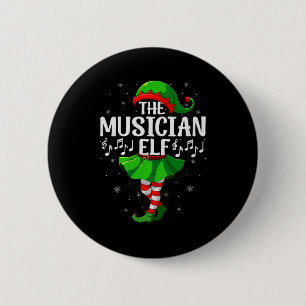 Musician Elf Christmas Girls Women Elf Squad Xmas  6 Cm Round Badge