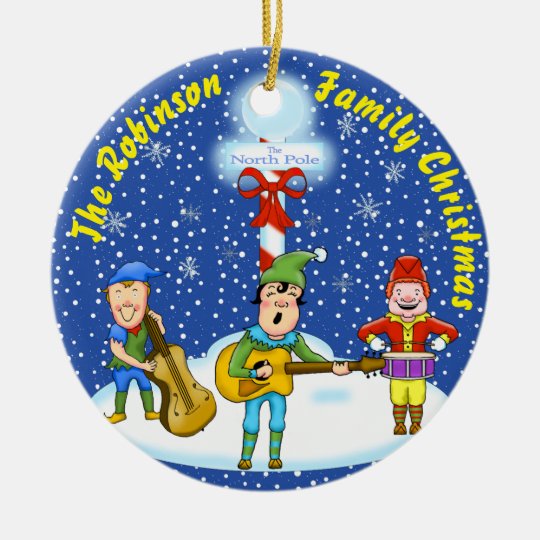 Musician Elves Christmas Ornament
