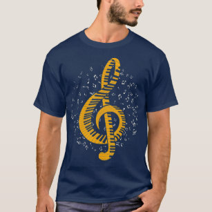 Musician Gift Idea Music Notes Musical Piano T-Shirt