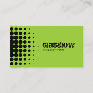 Musician Grunge Light Green Business Cards