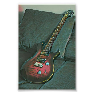 musician guitar lovers gift photo print