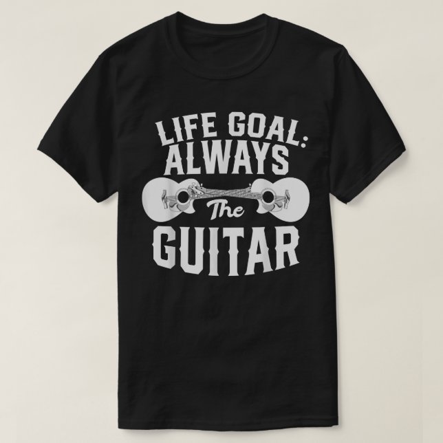 Musician Guitar Player Guitarist Music Funny Acous T-Shirt (Design Front)