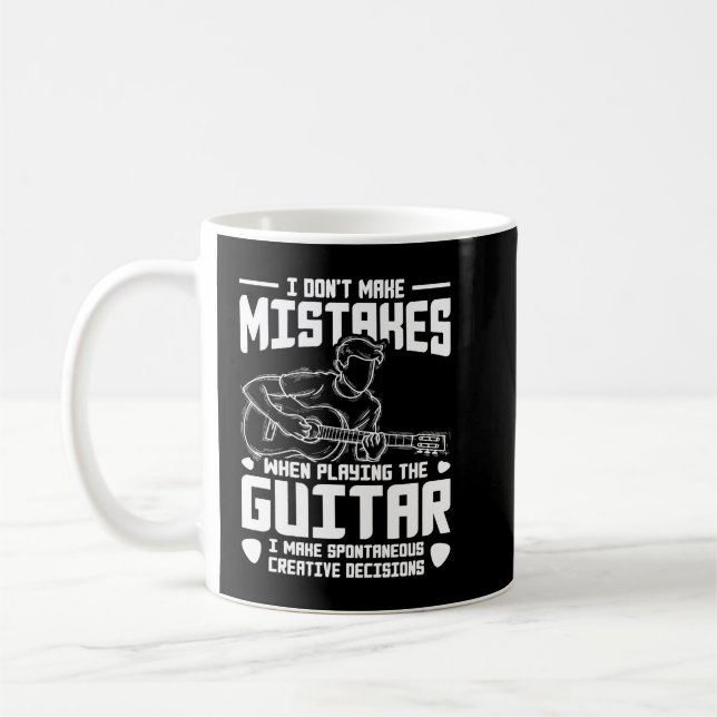 Musician Guitarist Guitar Player Gift Guitar Coffee Mug (Left)
