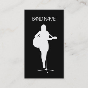 Musician Guitarist Singer Band Artist Female Business Card