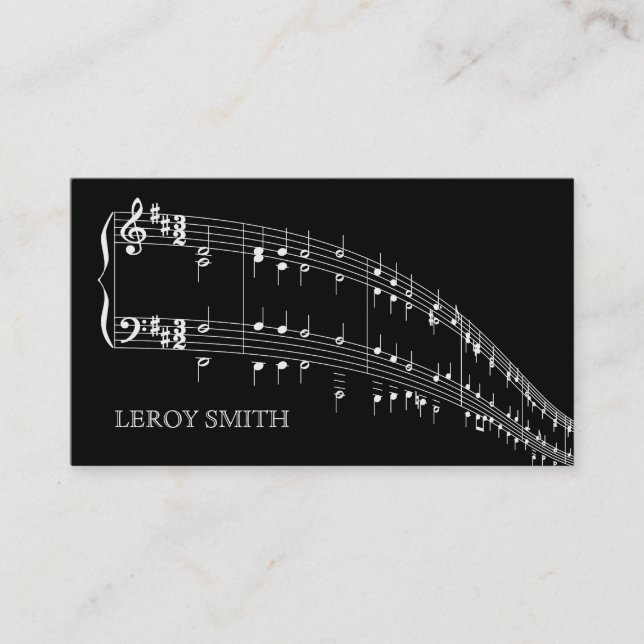 Musician Guitarist Singer Band Artist Publicity Business Card (Front)