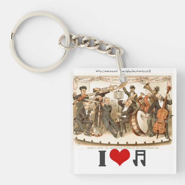 "Musician" Key Ring (Front)