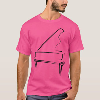 Musician Keyboard Or Pianist Piano Teacher Piano P T-Shirt