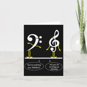 Musician Marching Band Music Funny Nothing But Tre Card