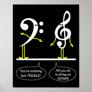 Musician Marching Band Music Funny Nothing But Tre Poster