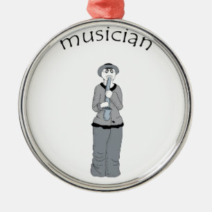 musician metal tree decoration